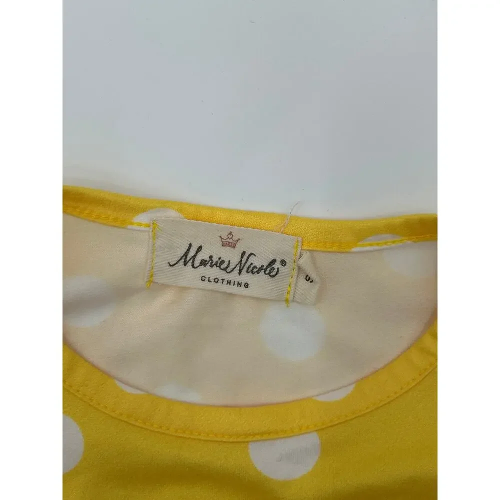 Marie Nicole Clothing 2T Tractor Polka Dot Ruffle Outfit Set Yellow Red Girls